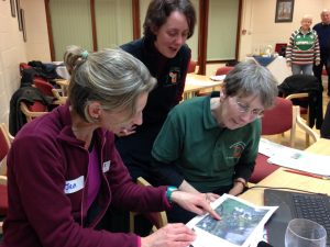 Jen Hurst shows participants how to create a map of their Forest School site using myForest for education.